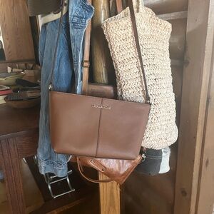 Michael Kors Tan Leather Crossbody Bag